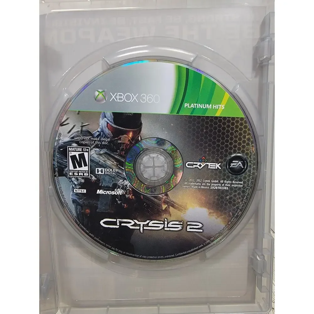 Crysis 2 for Microsoft Xbox 360 Platinum Hits Best Seller